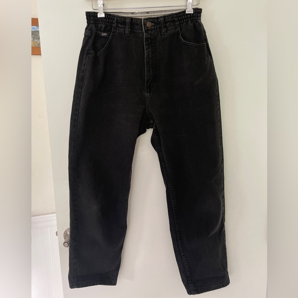 Vintage 90s Lee baggy elastic waist denim pants